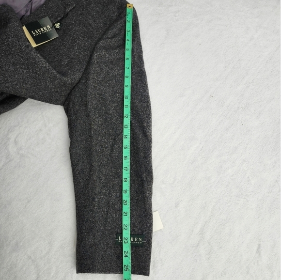 LAUREN RALPH LAUREN Men's 100% Grey Wool Sport Coat Blazer Elbow Patches 50R NWT - Picture 13 of 13